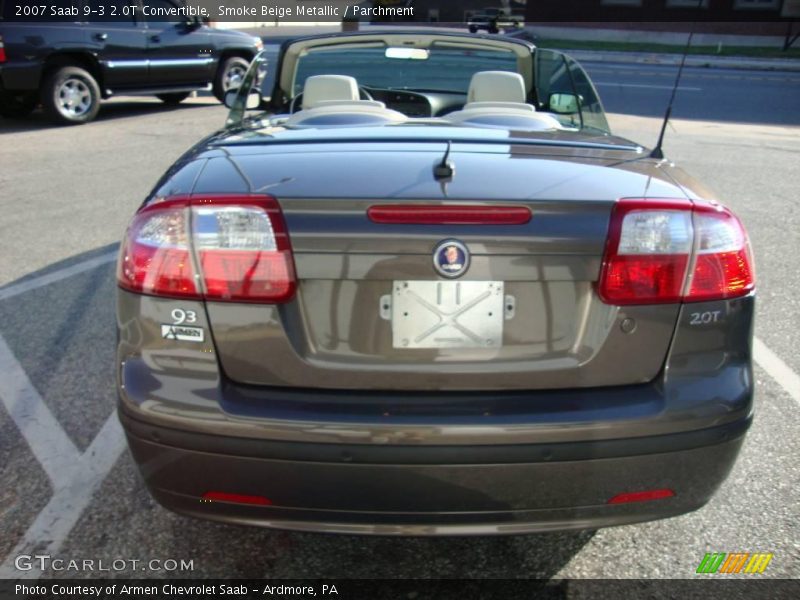 Smoke Beige Metallic / Parchment 2007 Saab 9-3 2.0T Convertible
