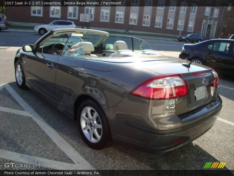 Smoke Beige Metallic / Parchment 2007 Saab 9-3 2.0T Convertible