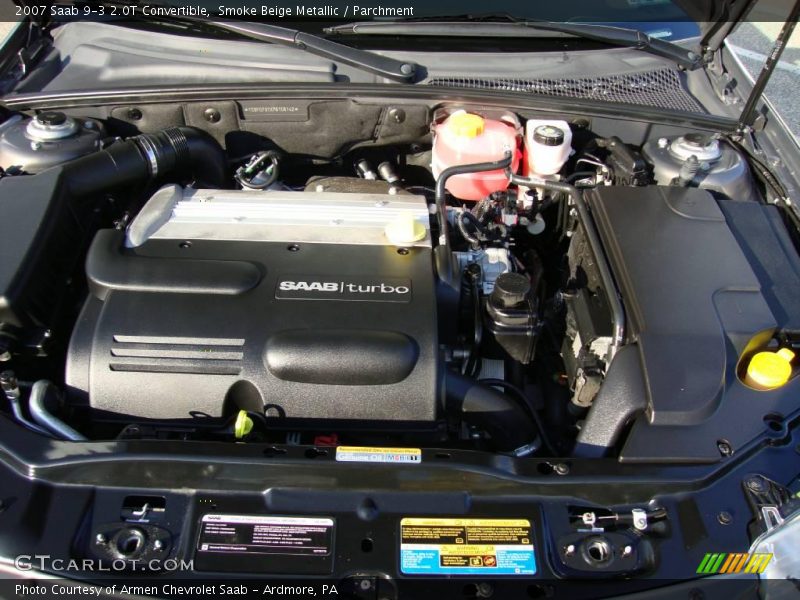 Smoke Beige Metallic / Parchment 2007 Saab 9-3 2.0T Convertible