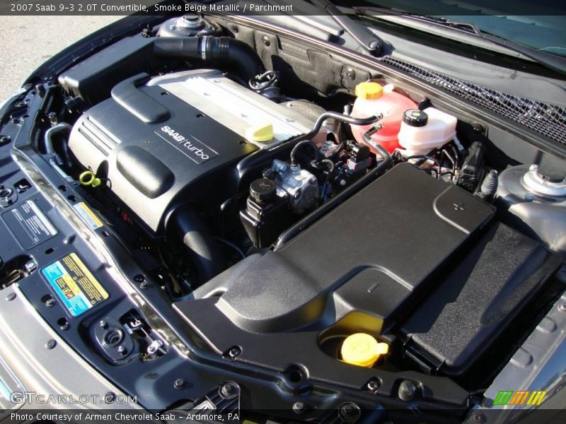 Smoke Beige Metallic / Parchment 2007 Saab 9-3 2.0T Convertible