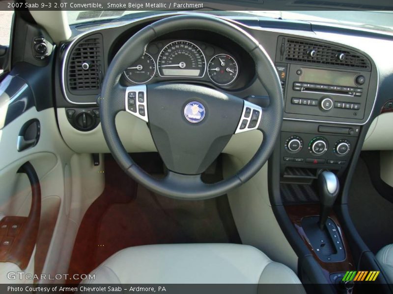 Smoke Beige Metallic / Parchment 2007 Saab 9-3 2.0T Convertible