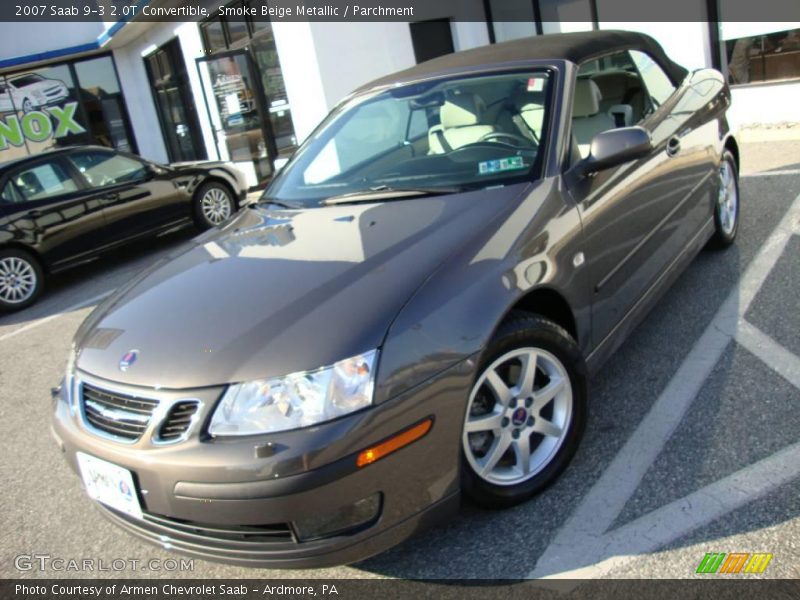 Smoke Beige Metallic / Parchment 2007 Saab 9-3 2.0T Convertible