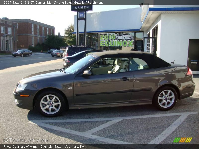 Smoke Beige Metallic / Parchment 2007 Saab 9-3 2.0T Convertible
