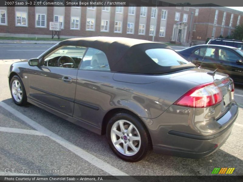 Smoke Beige Metallic / Parchment 2007 Saab 9-3 2.0T Convertible