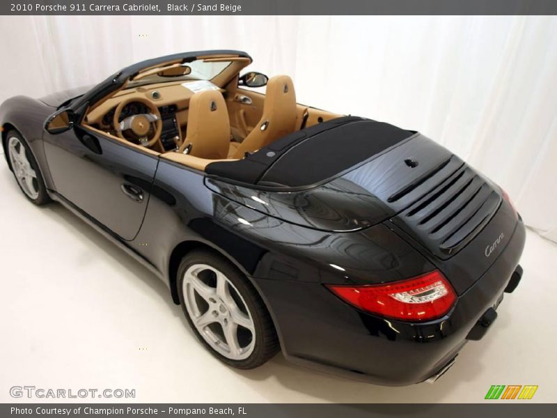 Black / Sand Beige 2010 Porsche 911 Carrera Cabriolet