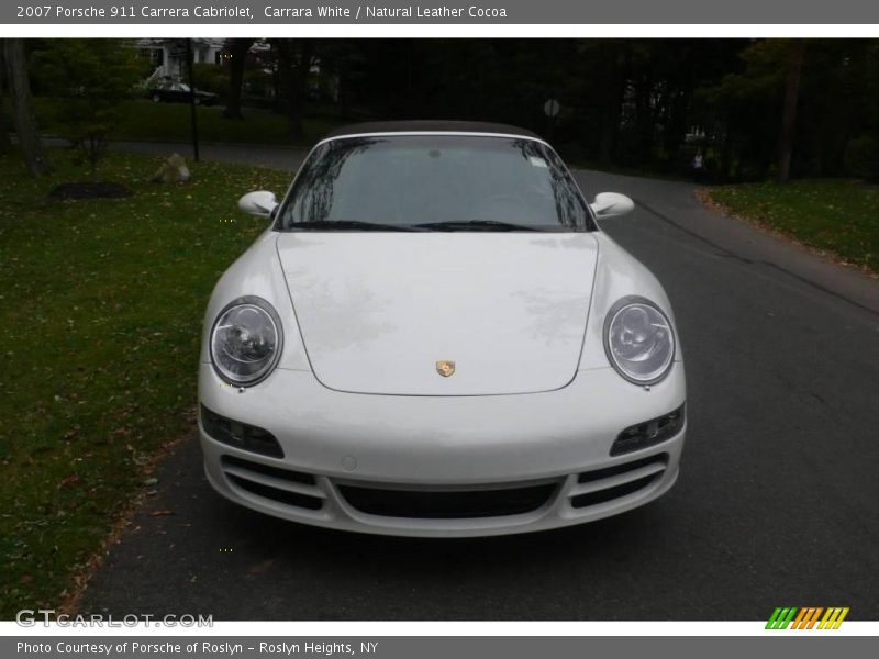 Carrara White / Natural Leather Cocoa 2007 Porsche 911 Carrera Cabriolet