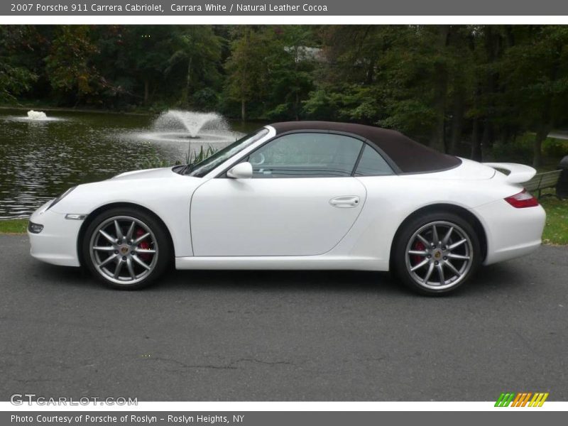 Carrara White / Natural Leather Cocoa 2007 Porsche 911 Carrera Cabriolet