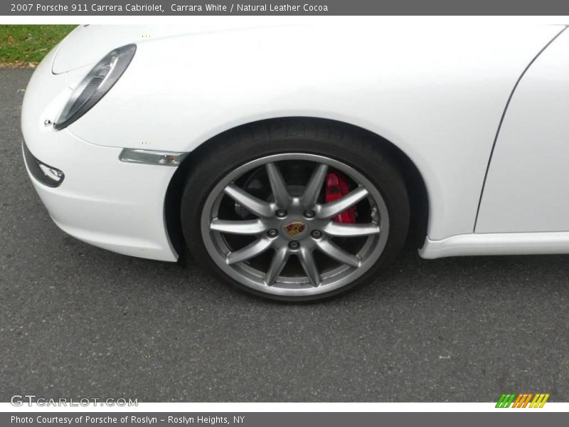 Carrara White / Natural Leather Cocoa 2007 Porsche 911 Carrera Cabriolet
