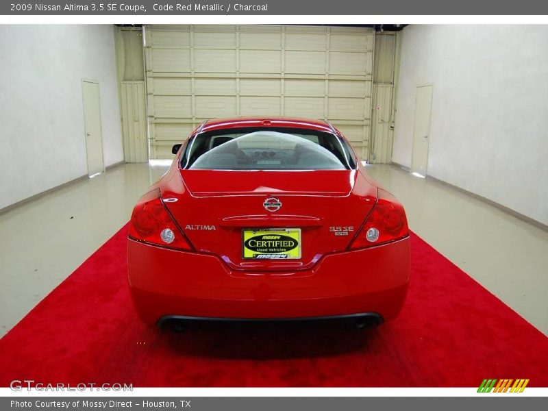 Code Red Metallic / Charcoal 2009 Nissan Altima 3.5 SE Coupe