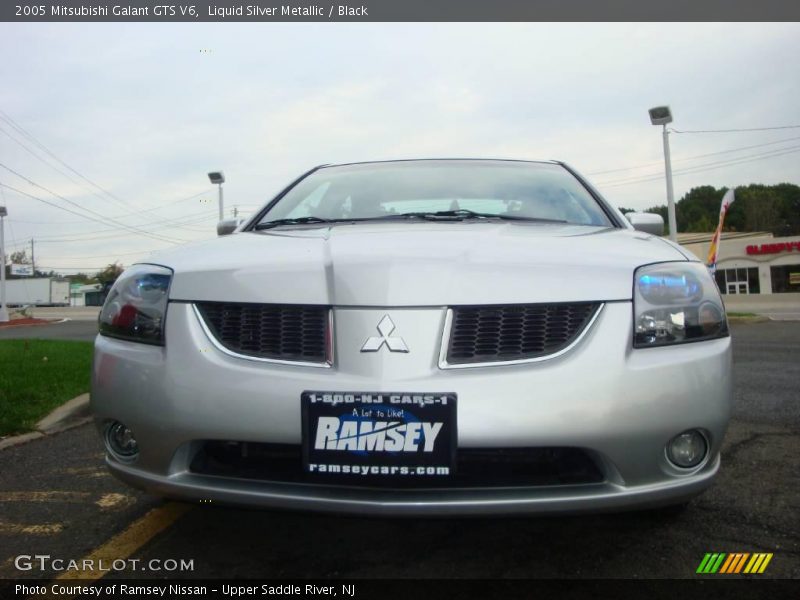 Liquid Silver Metallic / Black 2005 Mitsubishi Galant GTS V6