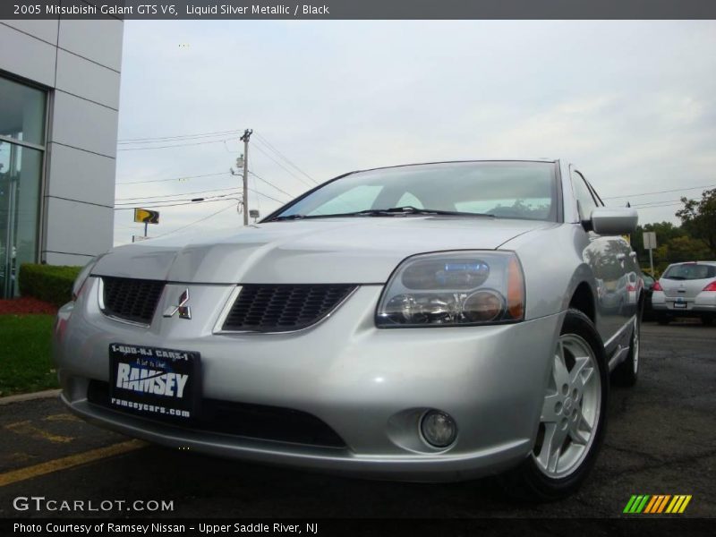 Liquid Silver Metallic / Black 2005 Mitsubishi Galant GTS V6