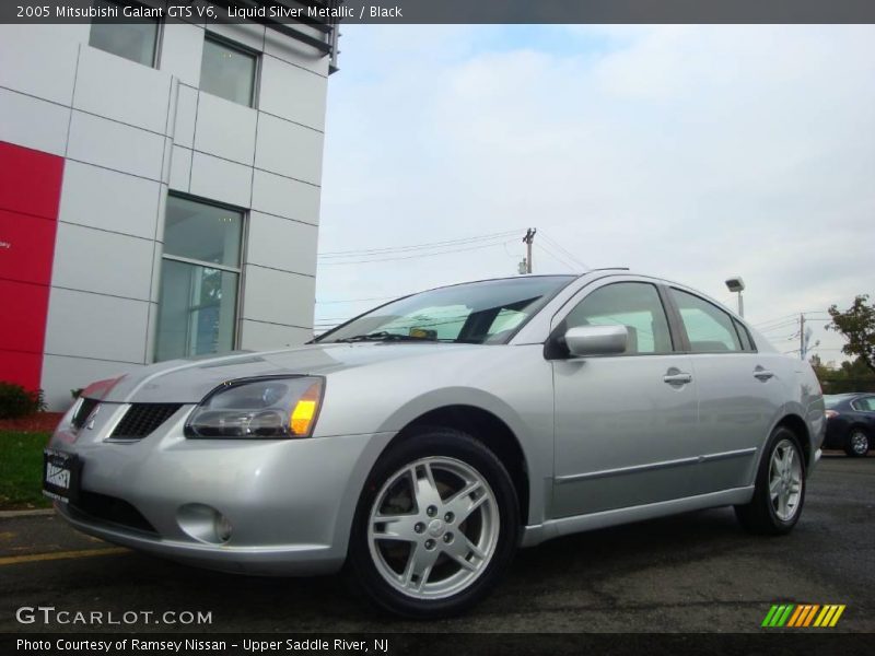 Liquid Silver Metallic / Black 2005 Mitsubishi Galant GTS V6