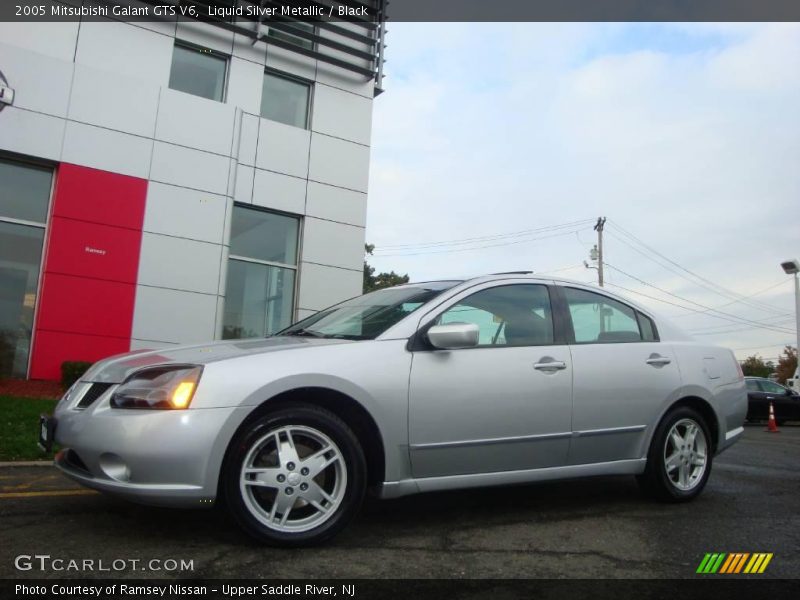 Liquid Silver Metallic / Black 2005 Mitsubishi Galant GTS V6