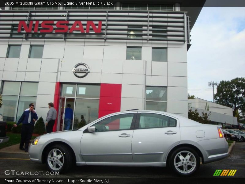 Liquid Silver Metallic / Black 2005 Mitsubishi Galant GTS V6