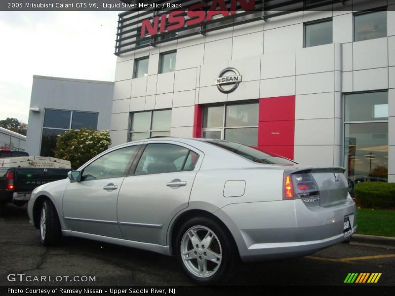 Liquid Silver Metallic / Black 2005 Mitsubishi Galant GTS V6