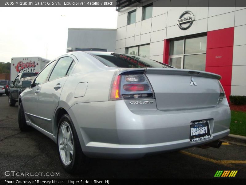 Liquid Silver Metallic / Black 2005 Mitsubishi Galant GTS V6