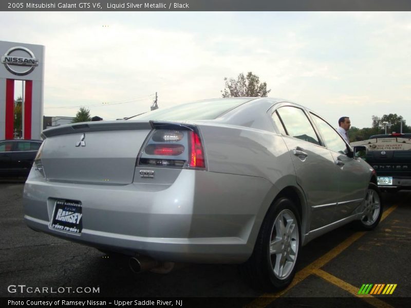 Liquid Silver Metallic / Black 2005 Mitsubishi Galant GTS V6