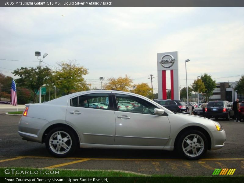 Liquid Silver Metallic / Black 2005 Mitsubishi Galant GTS V6