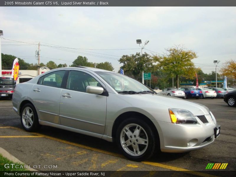 Liquid Silver Metallic / Black 2005 Mitsubishi Galant GTS V6