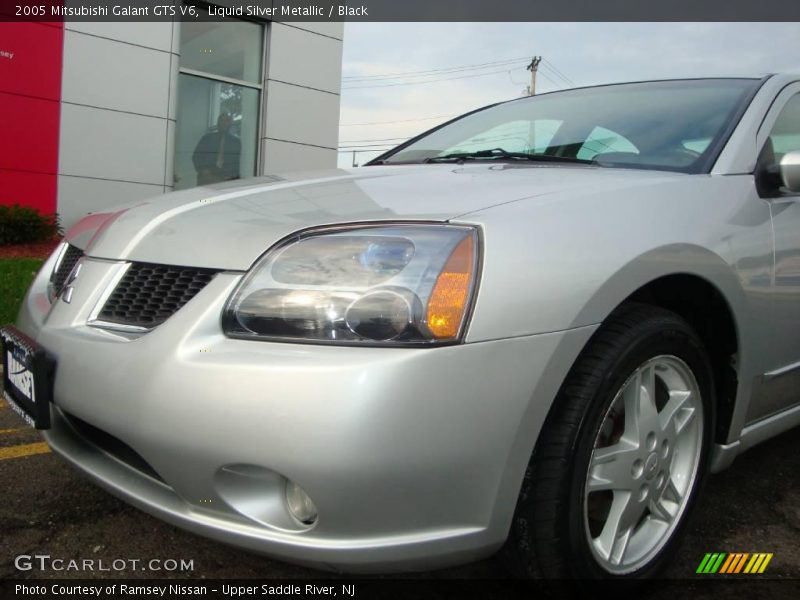 Liquid Silver Metallic / Black 2005 Mitsubishi Galant GTS V6