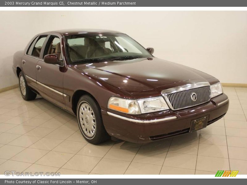 Chestnut Metallic / Medium Parchment 2003 Mercury Grand Marquis GS