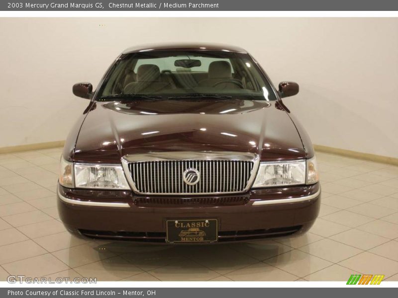 Chestnut Metallic / Medium Parchment 2003 Mercury Grand Marquis GS