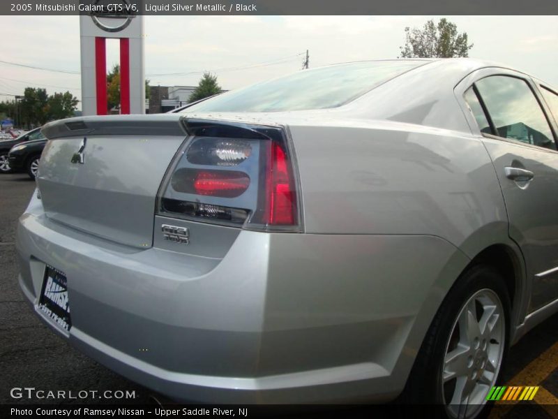 Liquid Silver Metallic / Black 2005 Mitsubishi Galant GTS V6