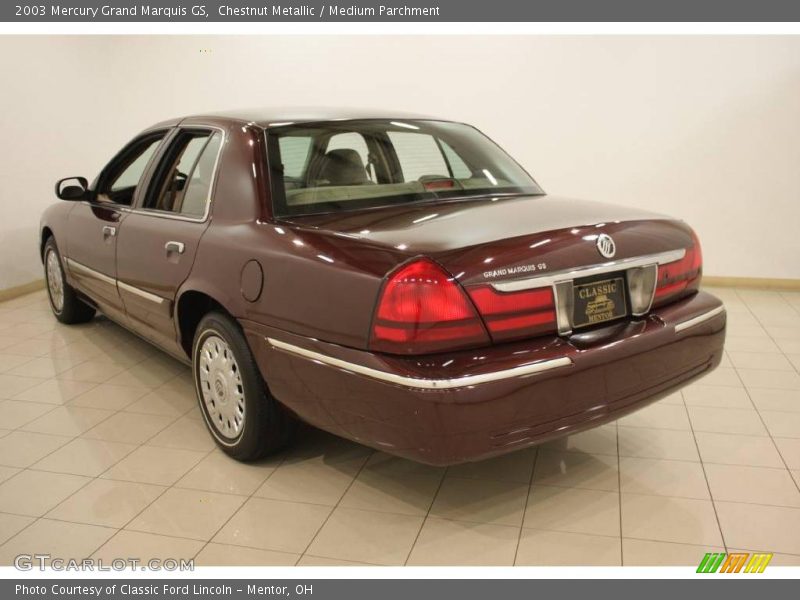 Chestnut Metallic / Medium Parchment 2003 Mercury Grand Marquis GS