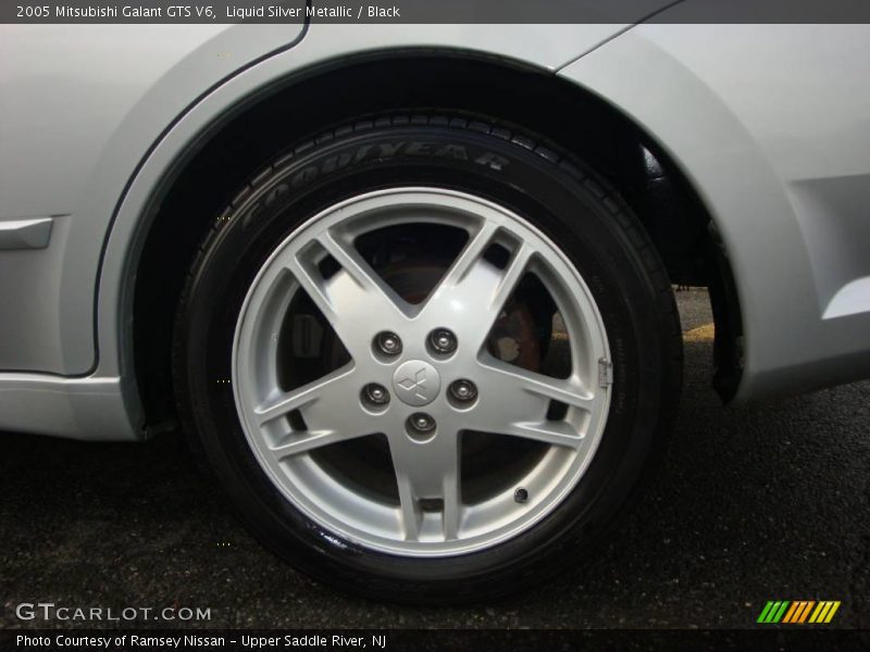 Liquid Silver Metallic / Black 2005 Mitsubishi Galant GTS V6