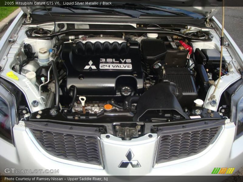 Liquid Silver Metallic / Black 2005 Mitsubishi Galant GTS V6
