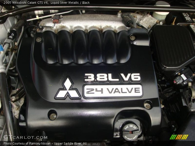 Liquid Silver Metallic / Black 2005 Mitsubishi Galant GTS V6