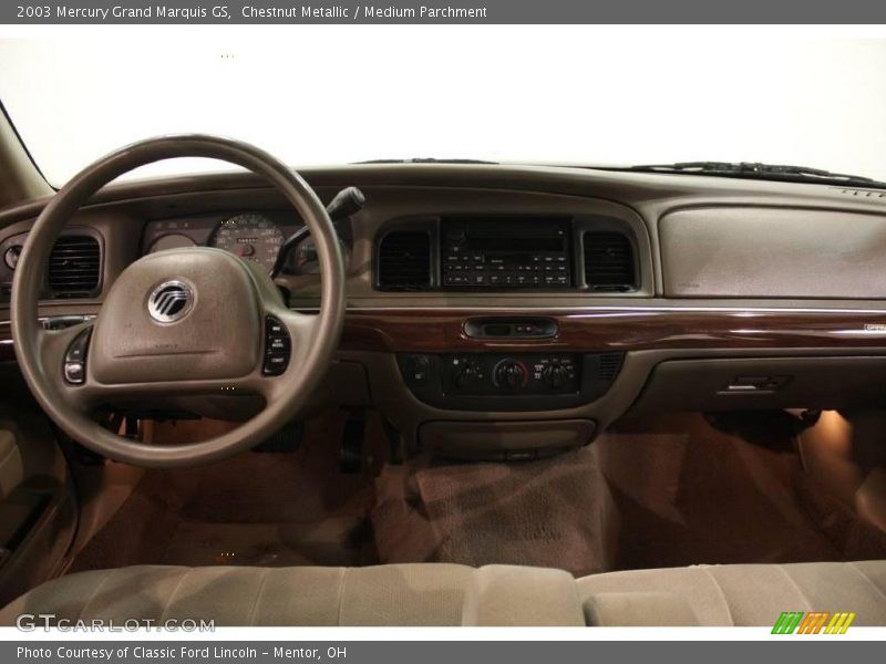 Chestnut Metallic / Medium Parchment 2003 Mercury Grand Marquis GS