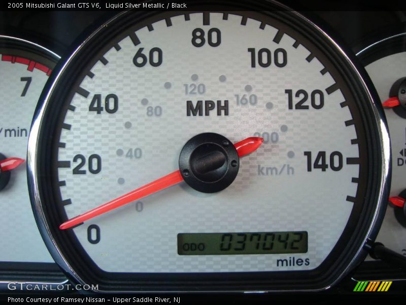 Liquid Silver Metallic / Black 2005 Mitsubishi Galant GTS V6