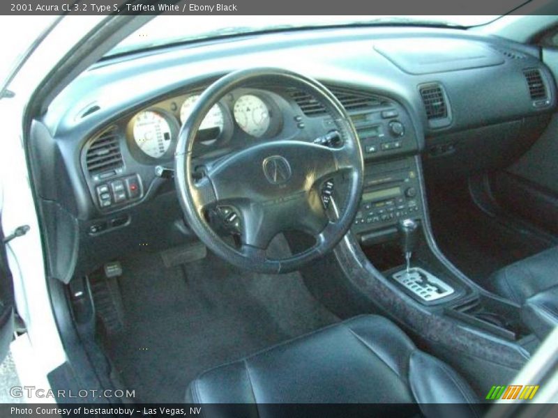 Taffeta White / Ebony Black 2001 Acura CL 3.2 Type S