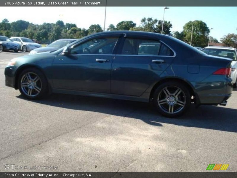 Deep Green Pearl / Parchment 2006 Acura TSX Sedan