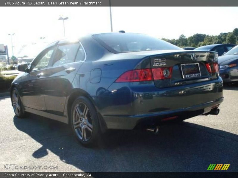 Deep Green Pearl / Parchment 2006 Acura TSX Sedan