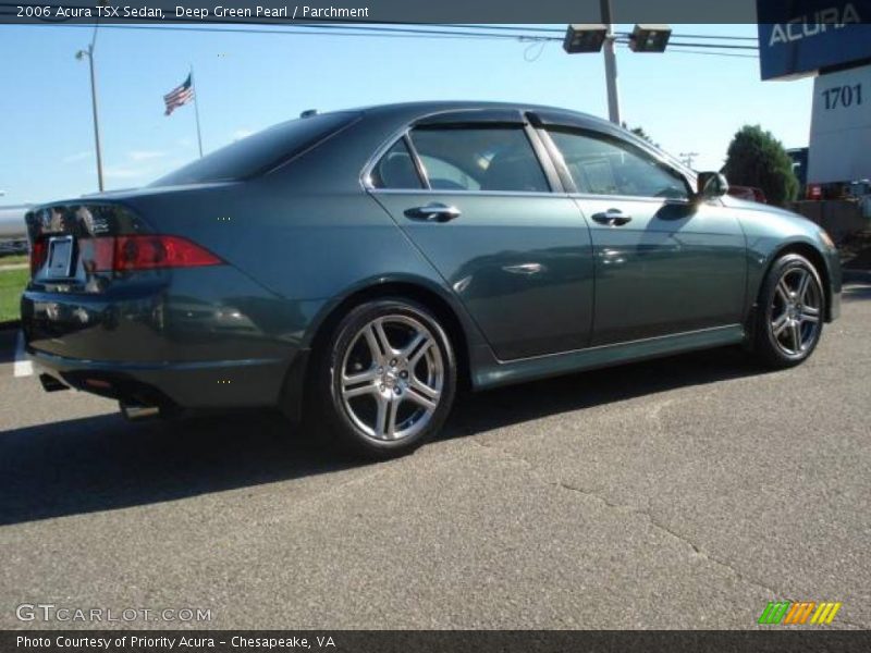 Deep Green Pearl / Parchment 2006 Acura TSX Sedan