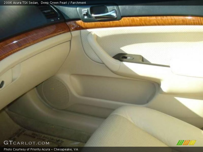 Deep Green Pearl / Parchment 2006 Acura TSX Sedan