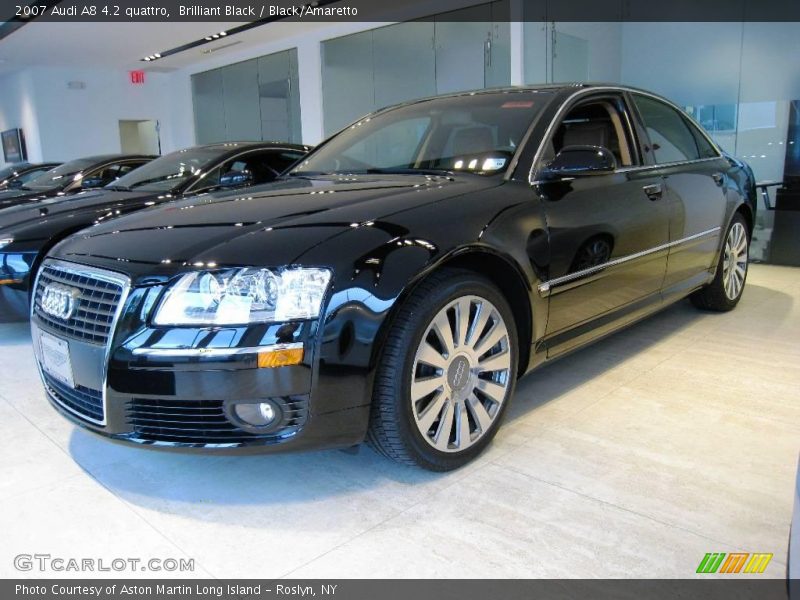 Brilliant Black / Black/Amaretto 2007 Audi A8 4.2 quattro