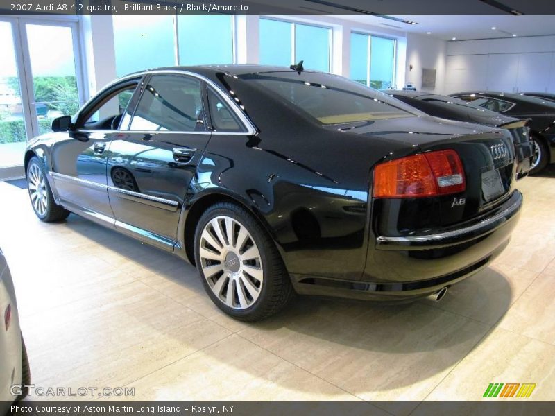 Brilliant Black / Black/Amaretto 2007 Audi A8 4.2 quattro