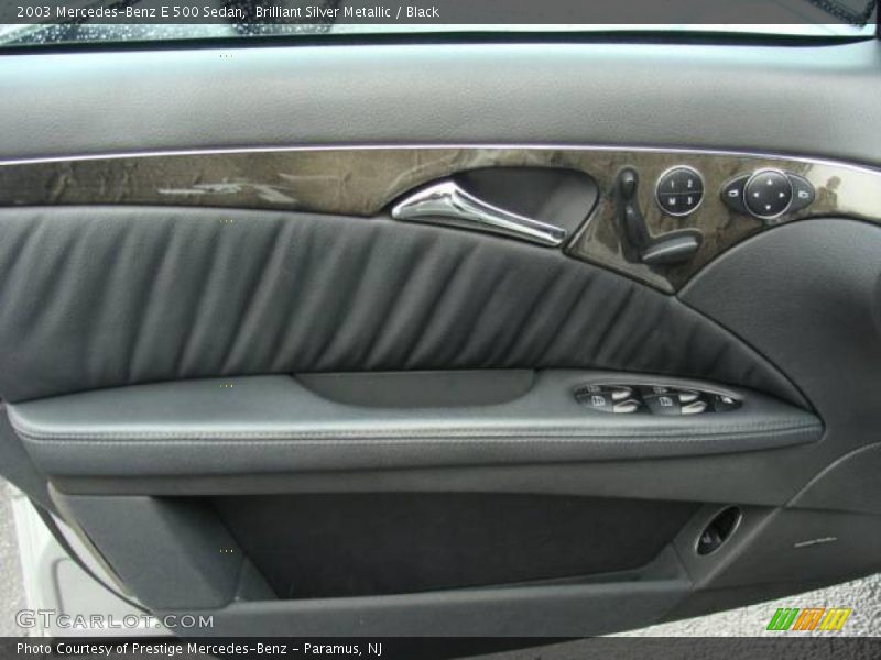 Brilliant Silver Metallic / Black 2003 Mercedes-Benz E 500 Sedan