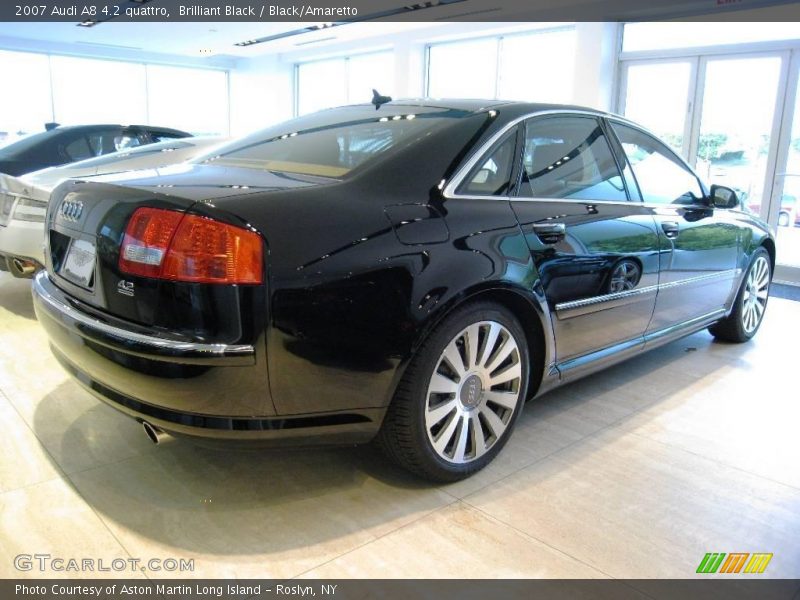 Brilliant Black / Black/Amaretto 2007 Audi A8 4.2 quattro