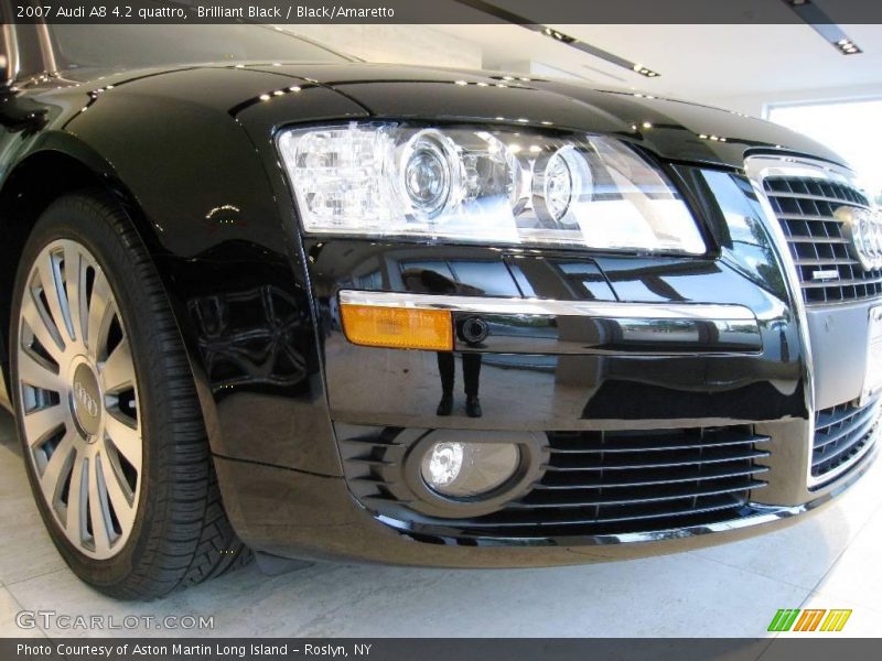 Brilliant Black / Black/Amaretto 2007 Audi A8 4.2 quattro