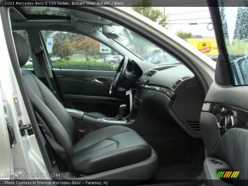 Brilliant Silver Metallic / Black 2003 Mercedes-Benz E 500 Sedan