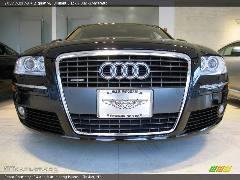Brilliant Black / Black/Amaretto 2007 Audi A8 4.2 quattro