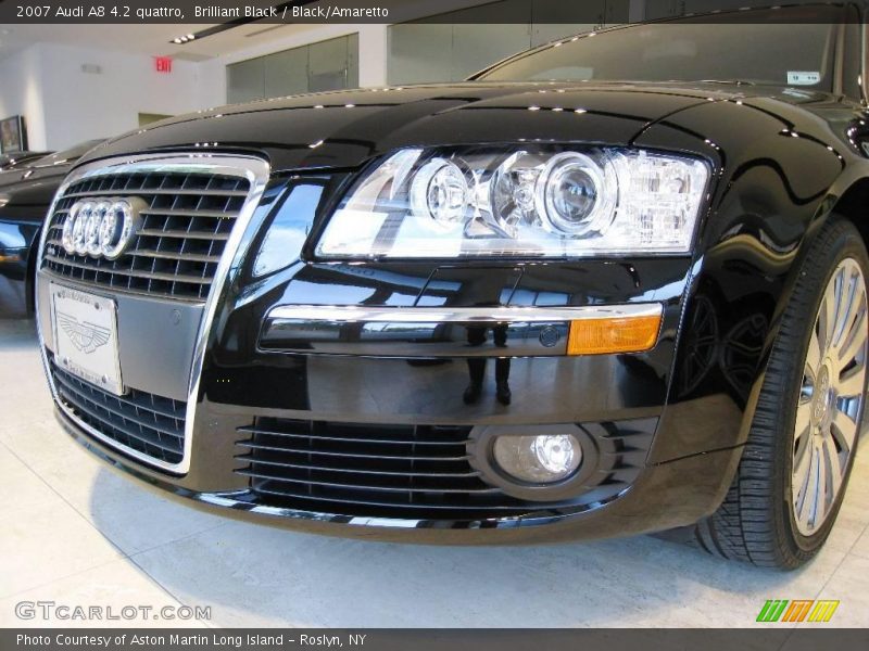 Brilliant Black / Black/Amaretto 2007 Audi A8 4.2 quattro