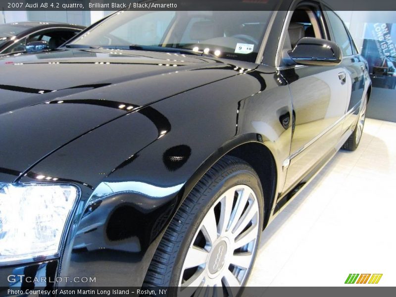 Brilliant Black / Black/Amaretto 2007 Audi A8 4.2 quattro