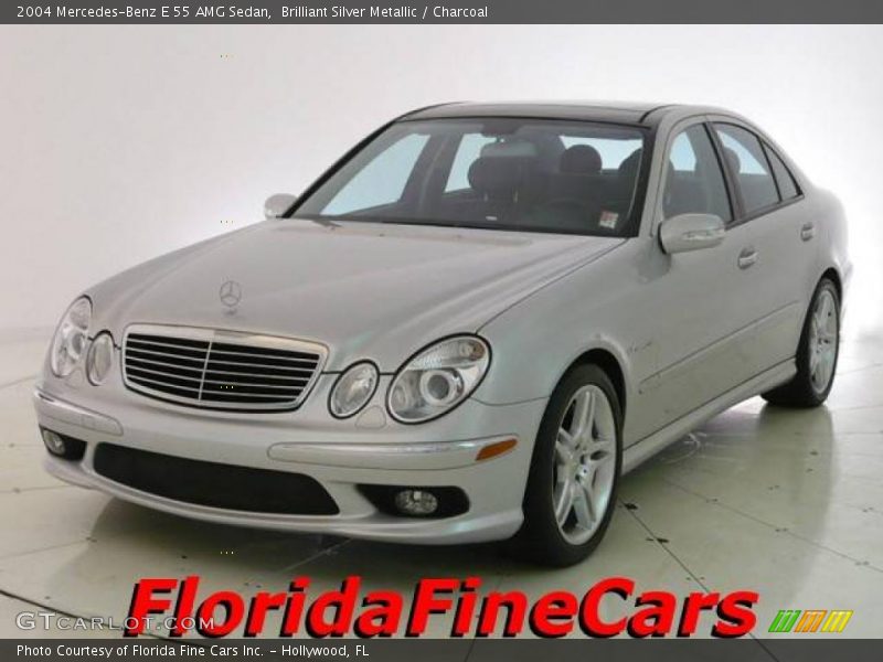 Brilliant Silver Metallic / Charcoal 2004 Mercedes-Benz E 55 AMG Sedan