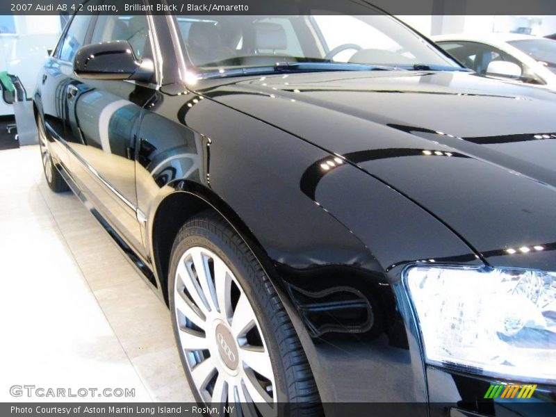 Brilliant Black / Black/Amaretto 2007 Audi A8 4.2 quattro