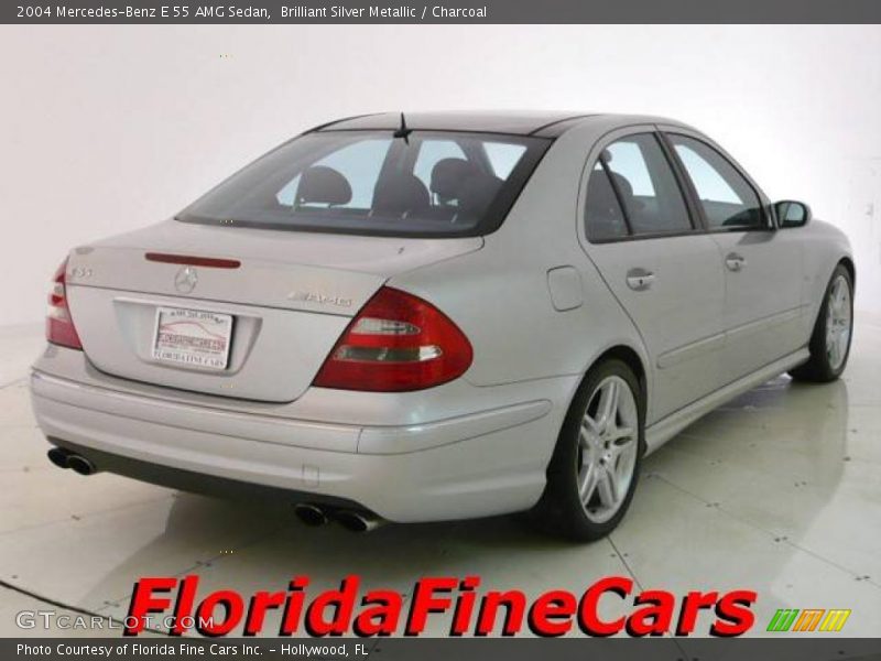 Brilliant Silver Metallic / Charcoal 2004 Mercedes-Benz E 55 AMG Sedan